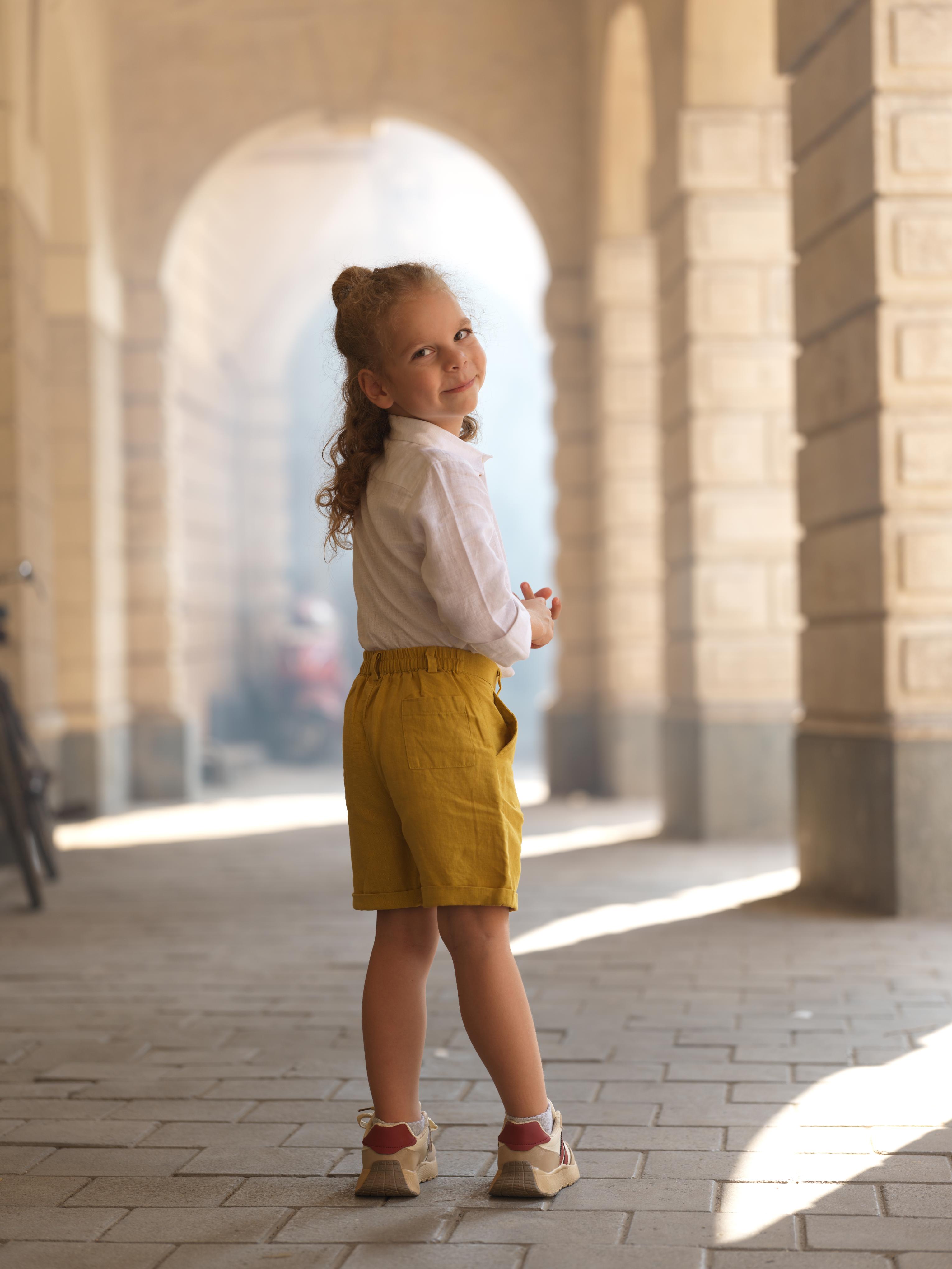 Boys Basic Shorts Mustard