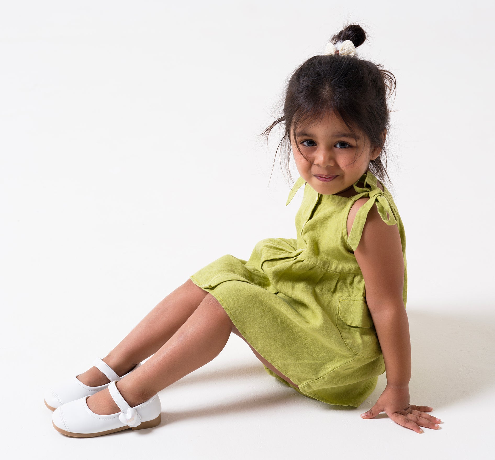 Flap Pocket Frock Kiwi Green