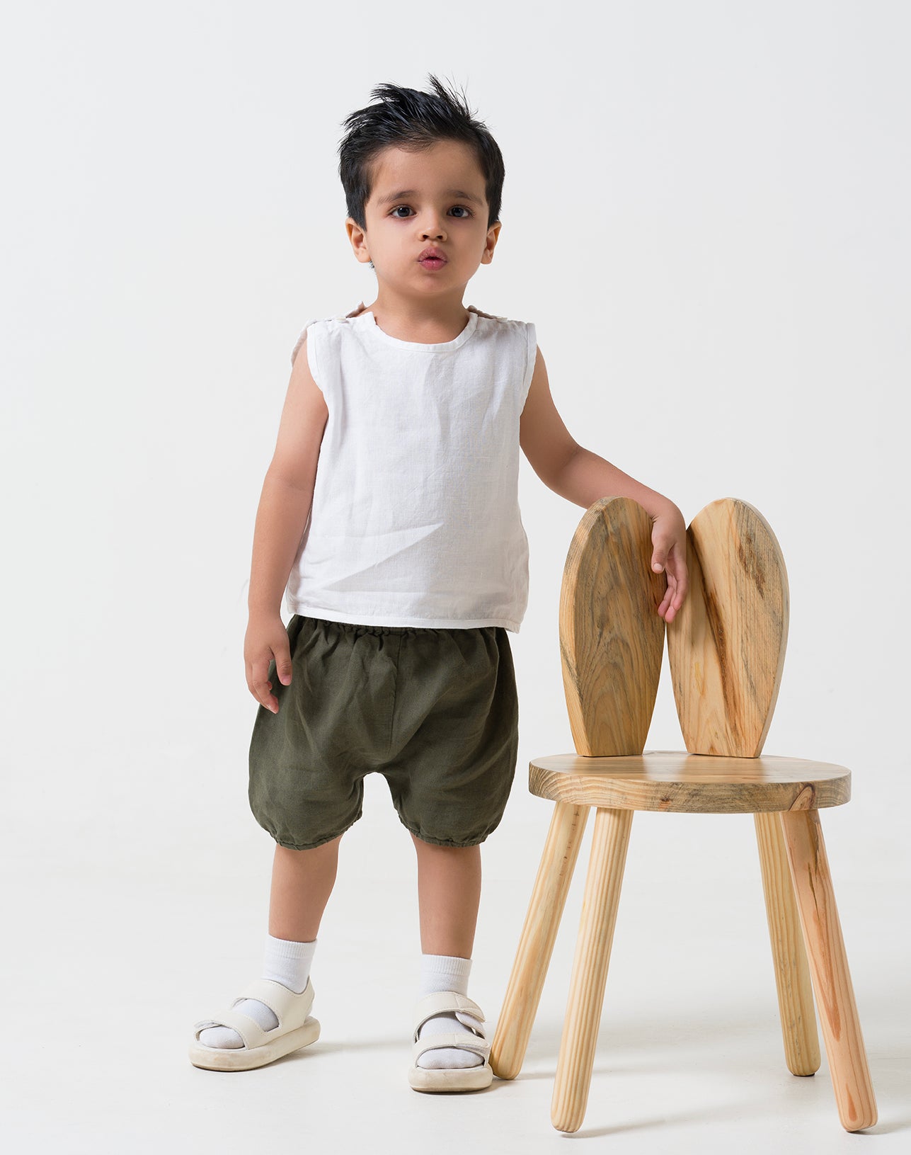 Jhabla's for boys T- White B- Crocodile Green