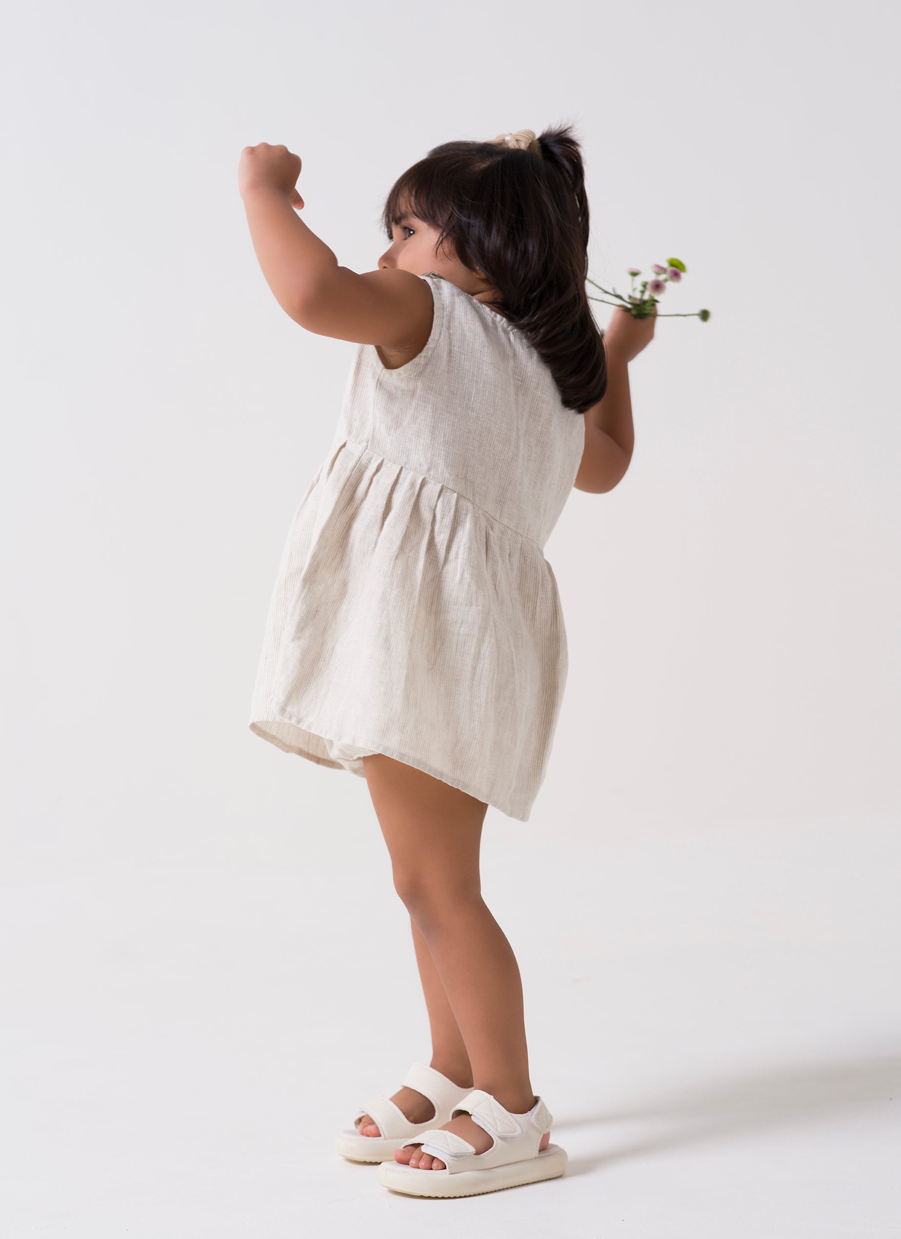 Pleated Collar Frock TD2 Collar Pleat - Desert Sand