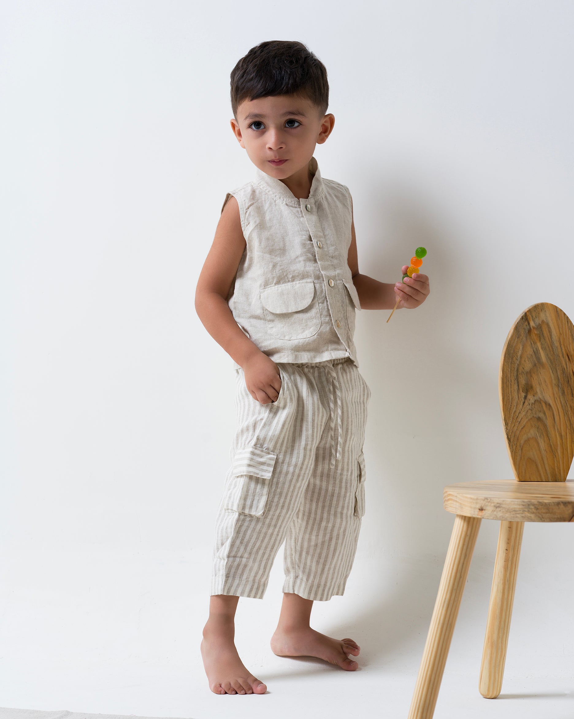 Cargo Set Cloud Grey Shirt - Cookie & Cream - Bottom - TD7