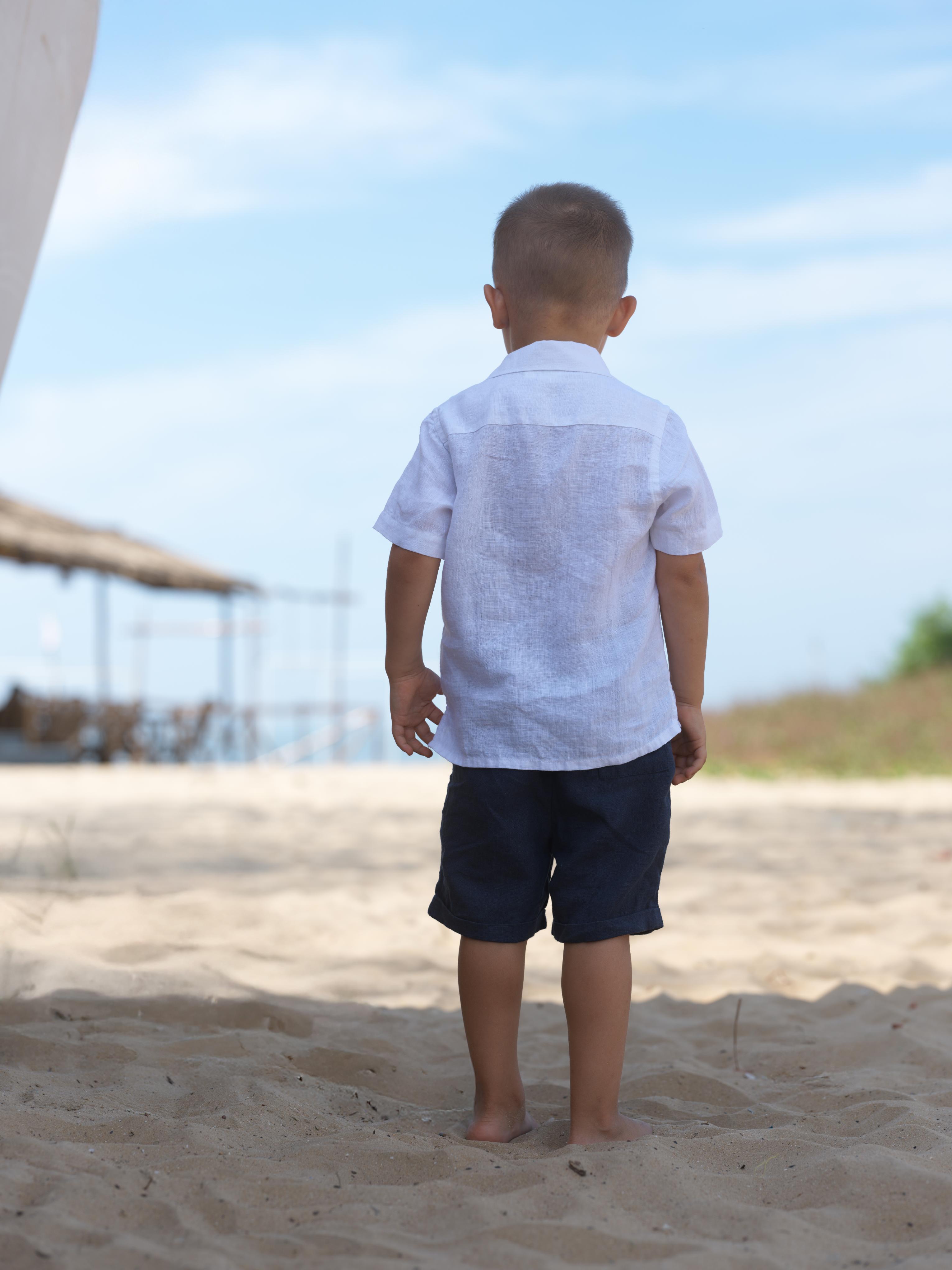 Boys Basic Shorts Navy Blue