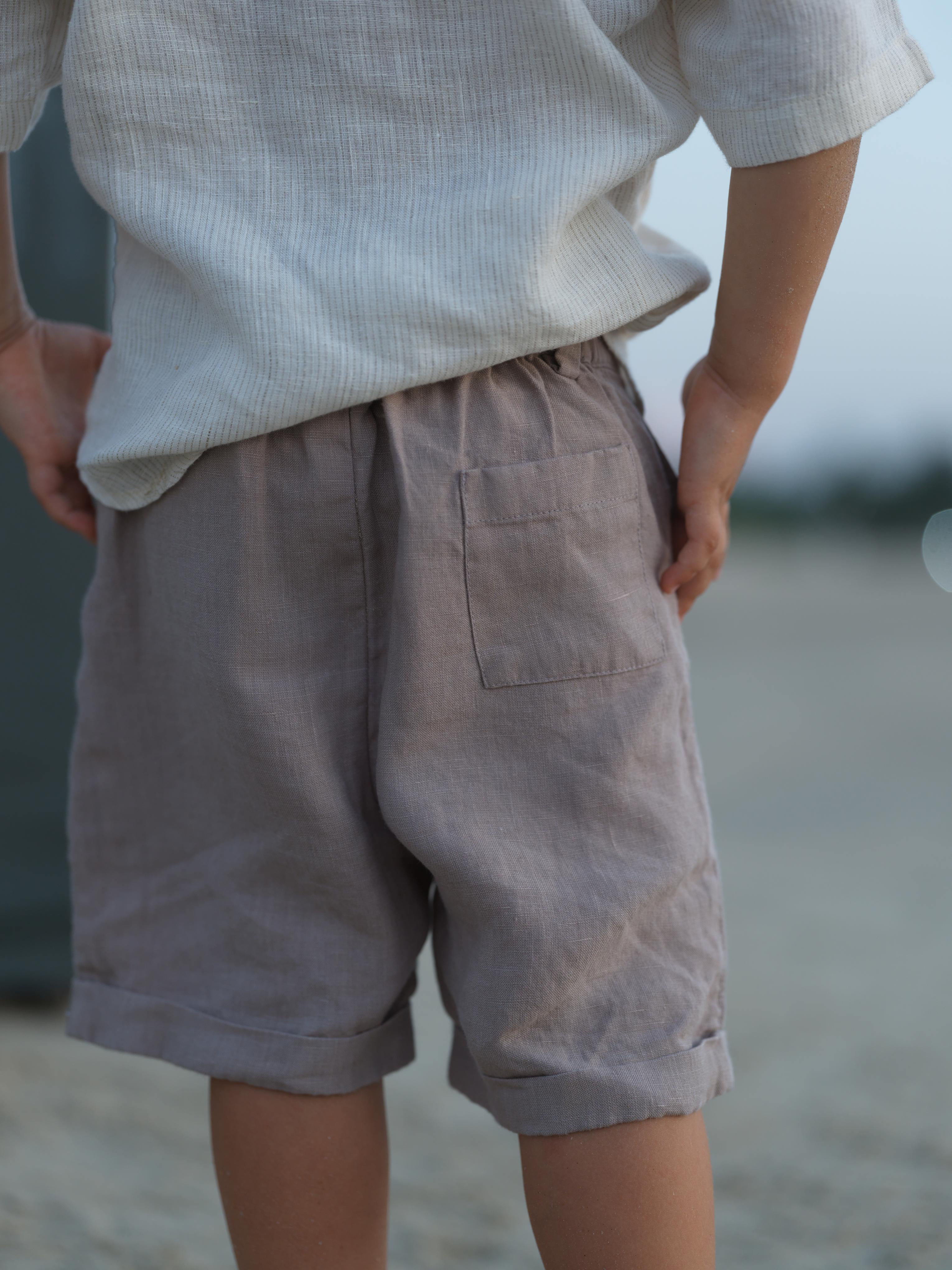 Boys Basic Shorts Almond Beige