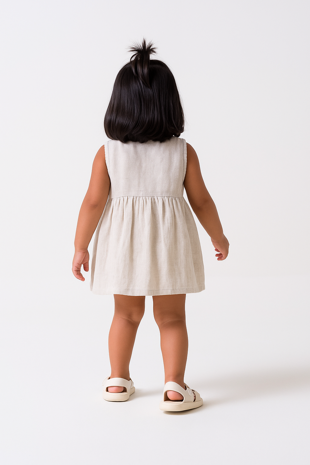 Pleated Collar Frock TD2 Collar Pleat - Desert Sand