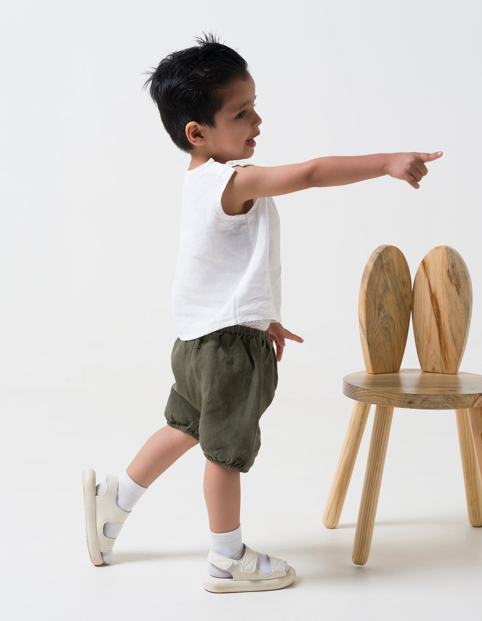 Jhabla's for boys T- White B- Crocodile Green