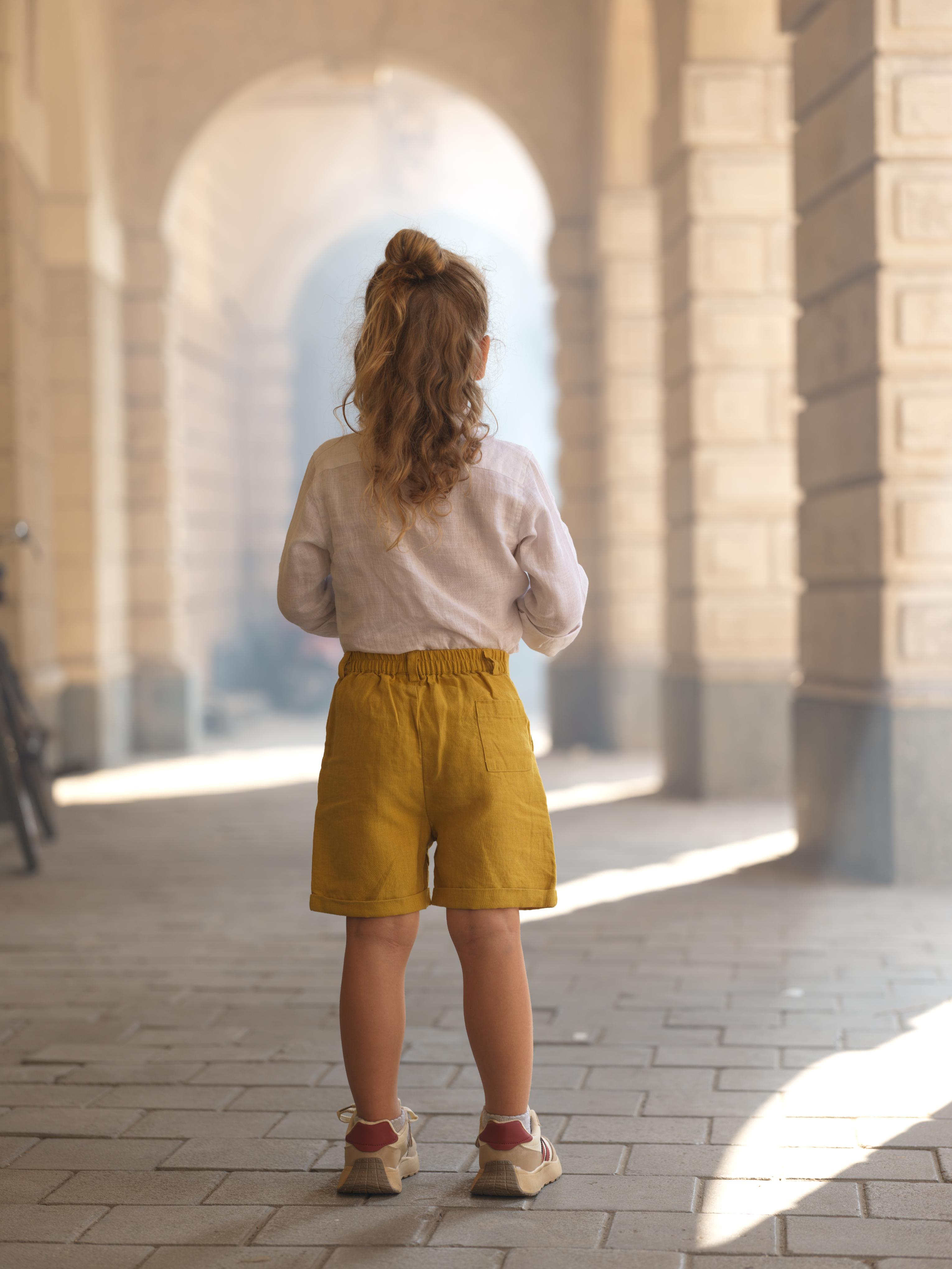 Boys Basic Shorts Mustard