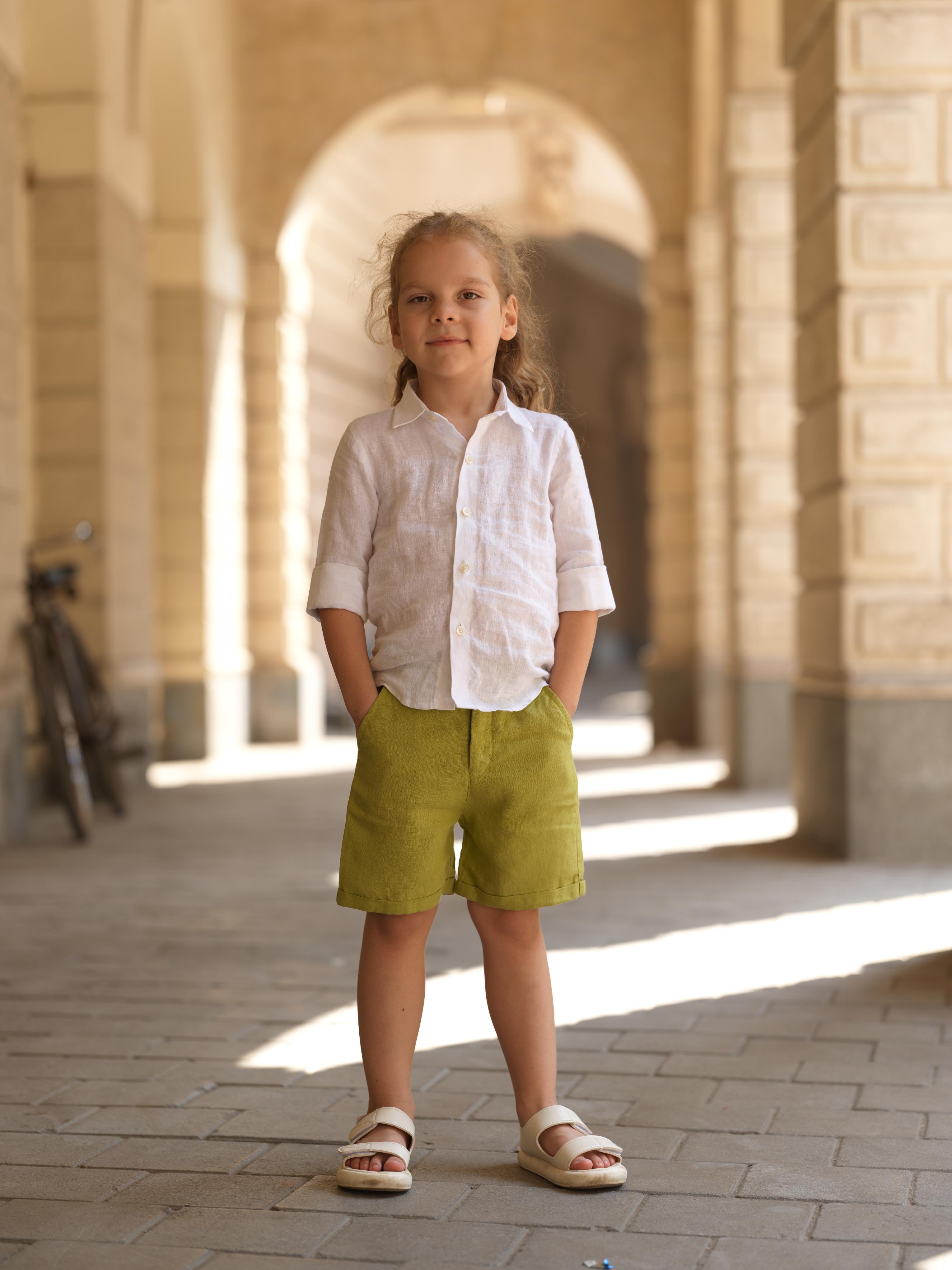 Boys Basic Shorts Kiwi Green
