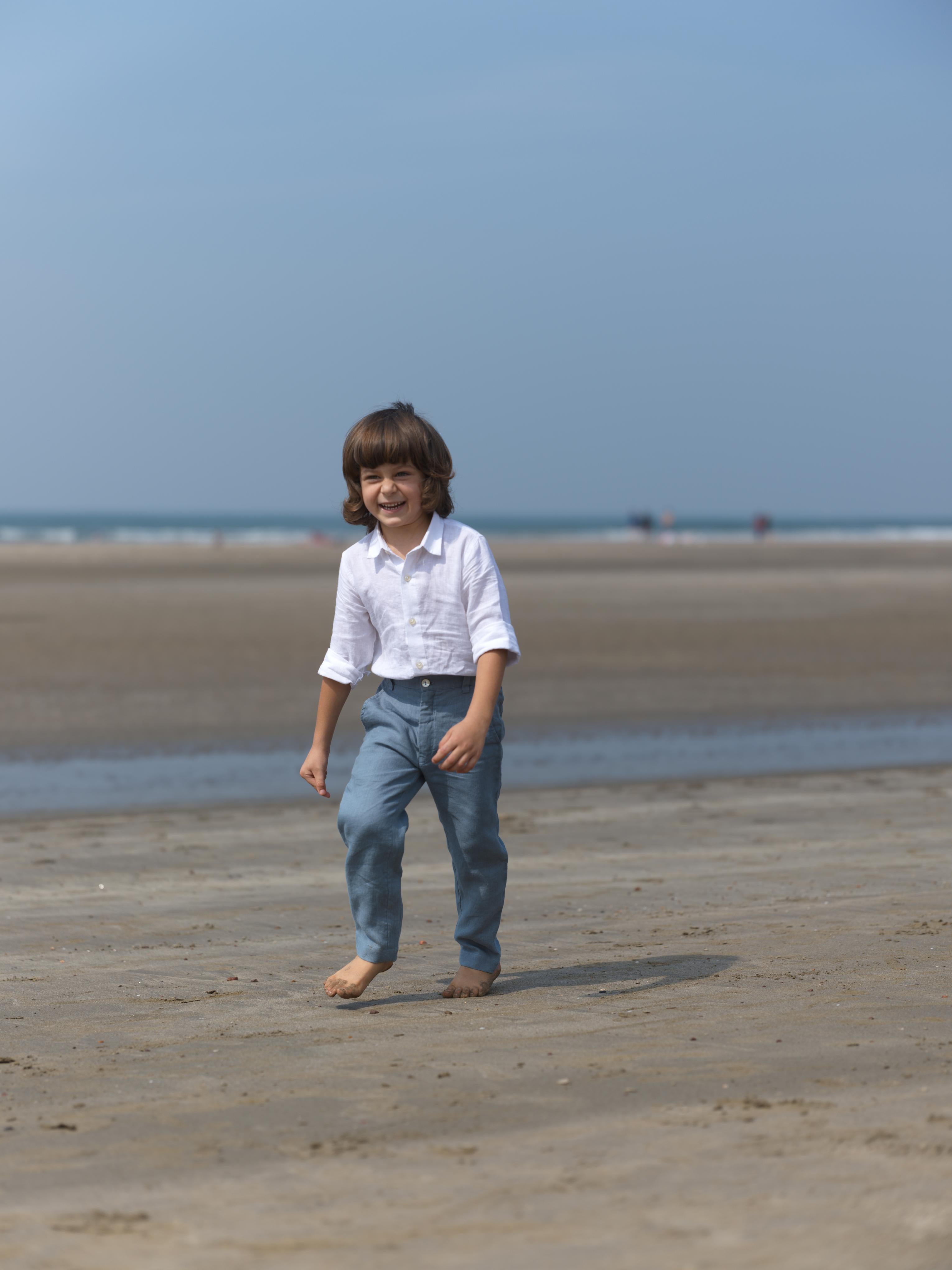 Boys Regular Collar Shirt White