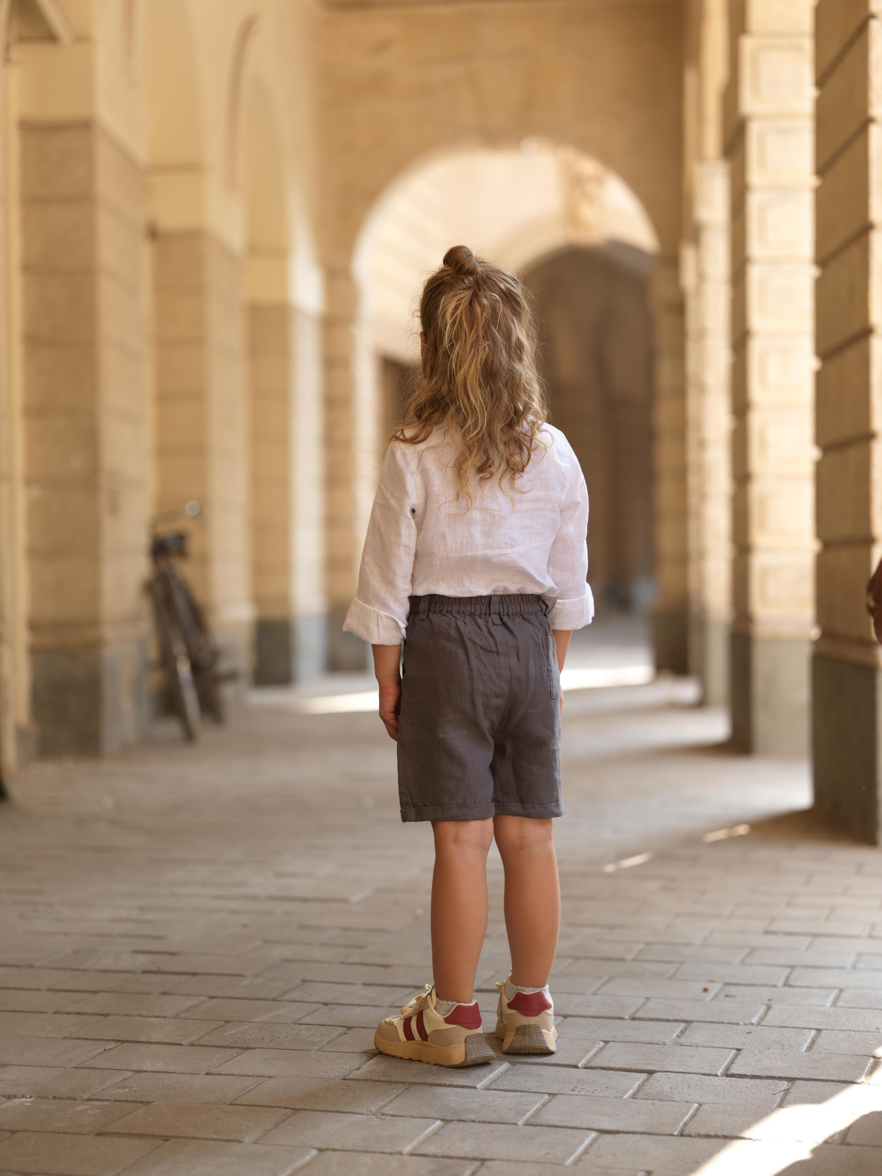 Boys Basic Shorts Stone Grey