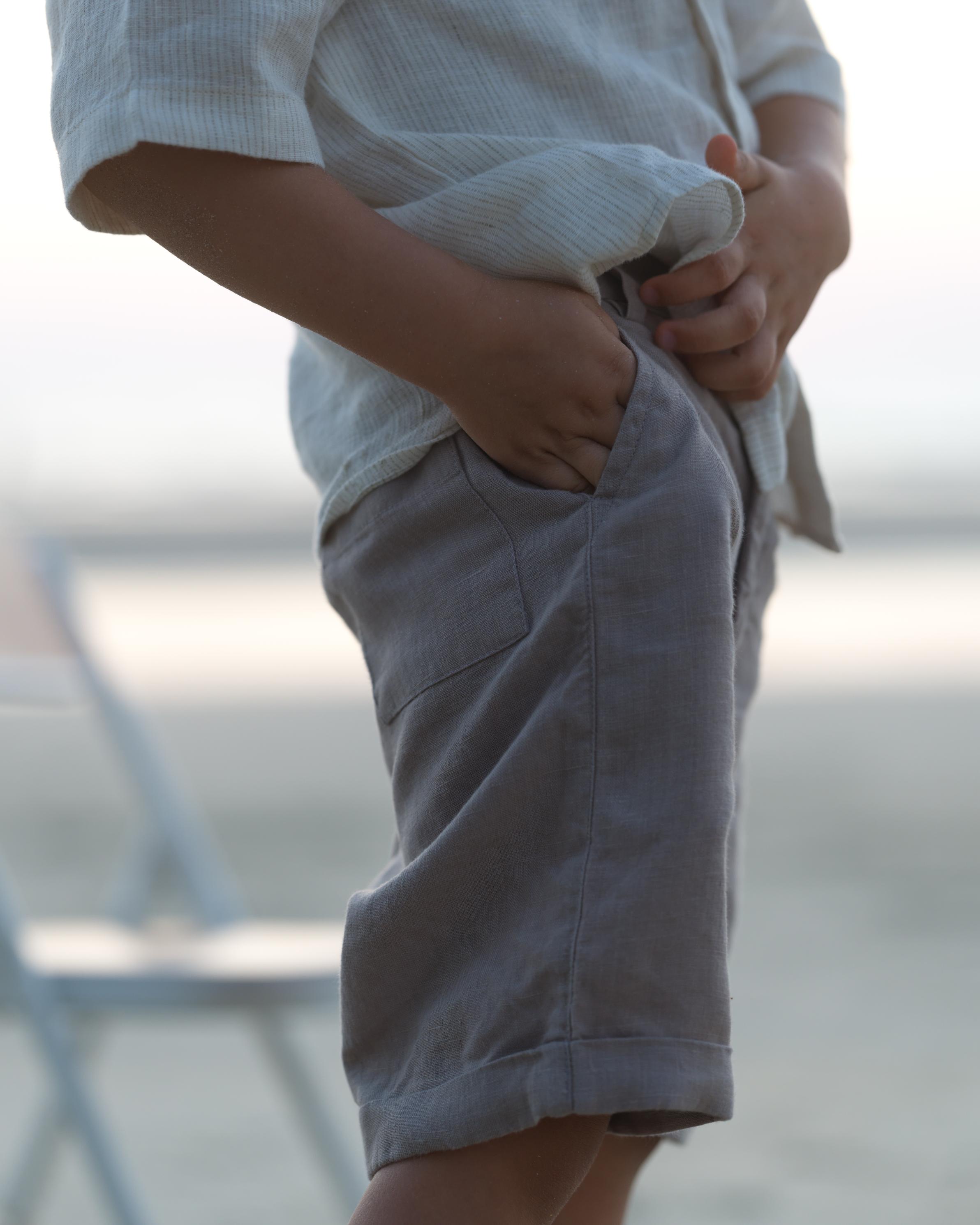 Boys Basic Shorts Almond Beige