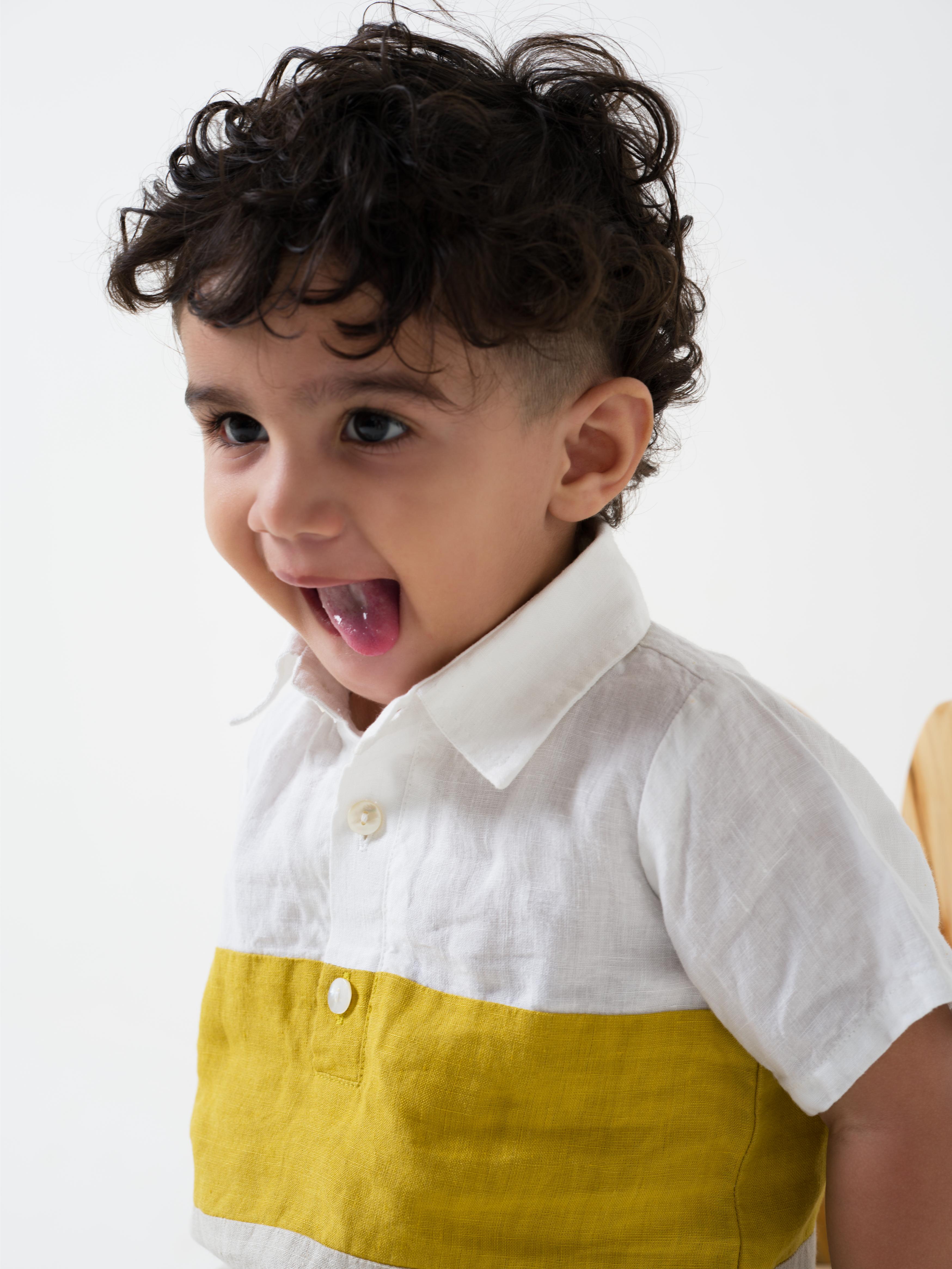 Polo Collar Shirt Set