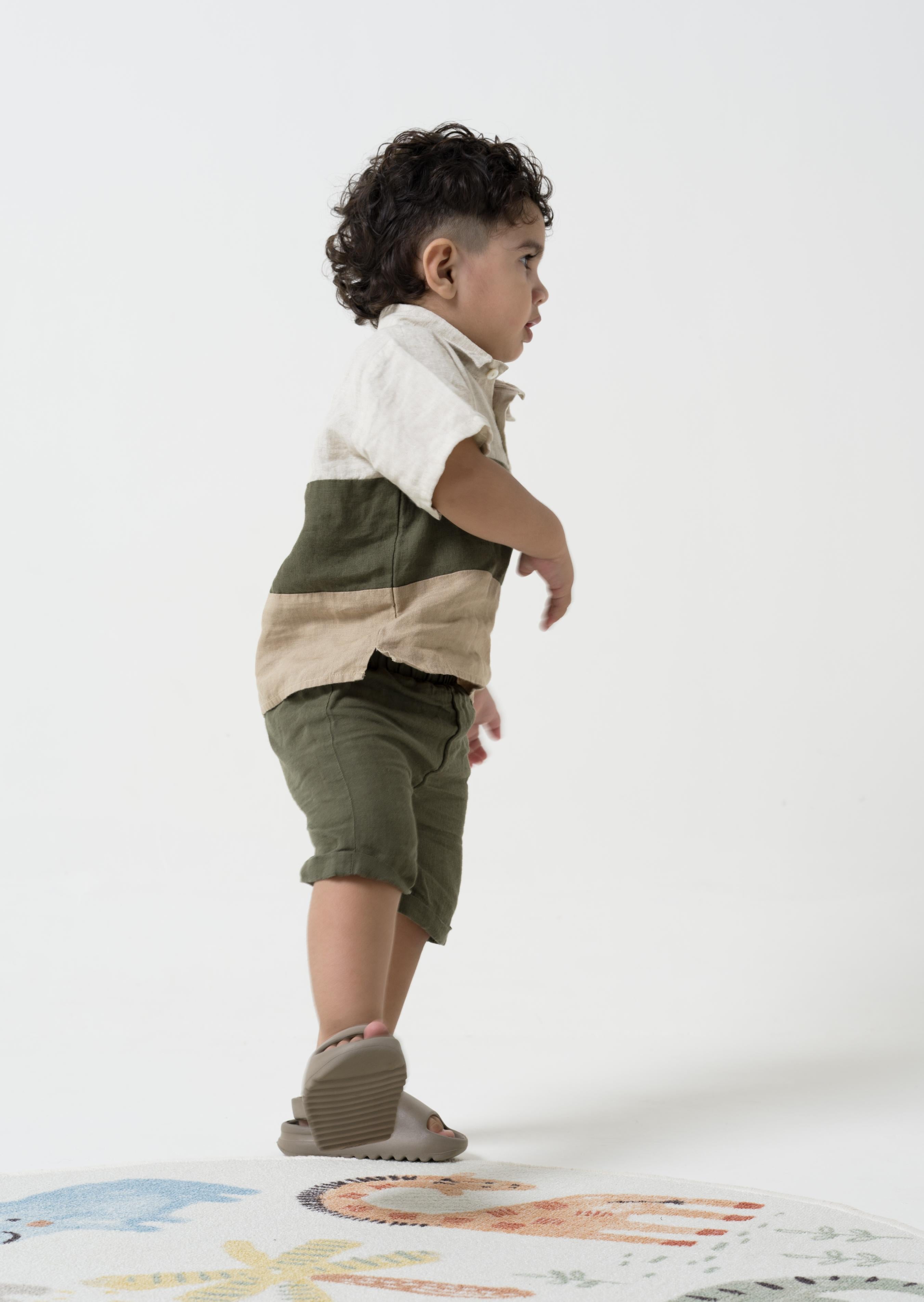 Polo Collar Shirt Set