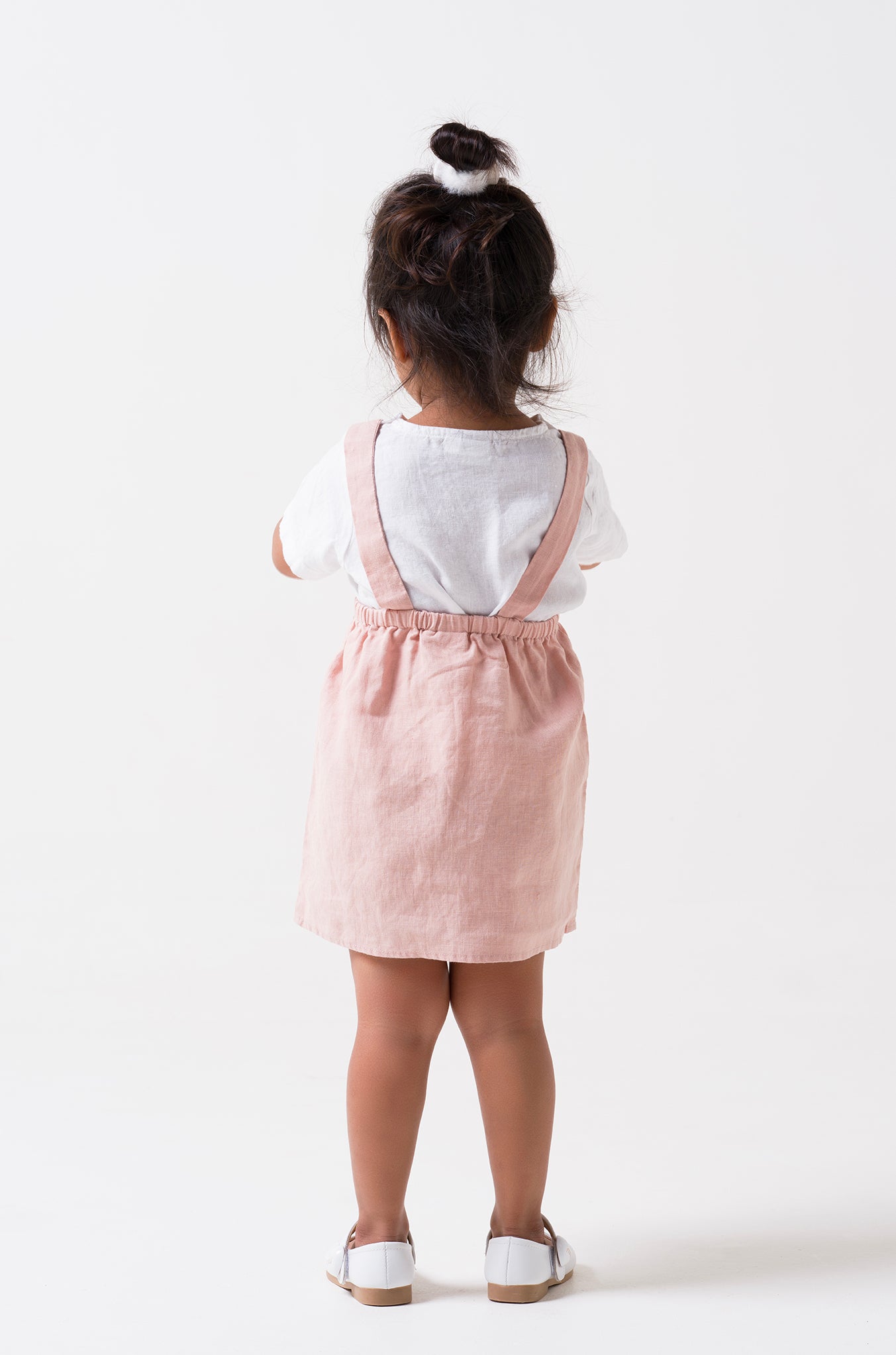Toddler Suspender Frock Flamingo