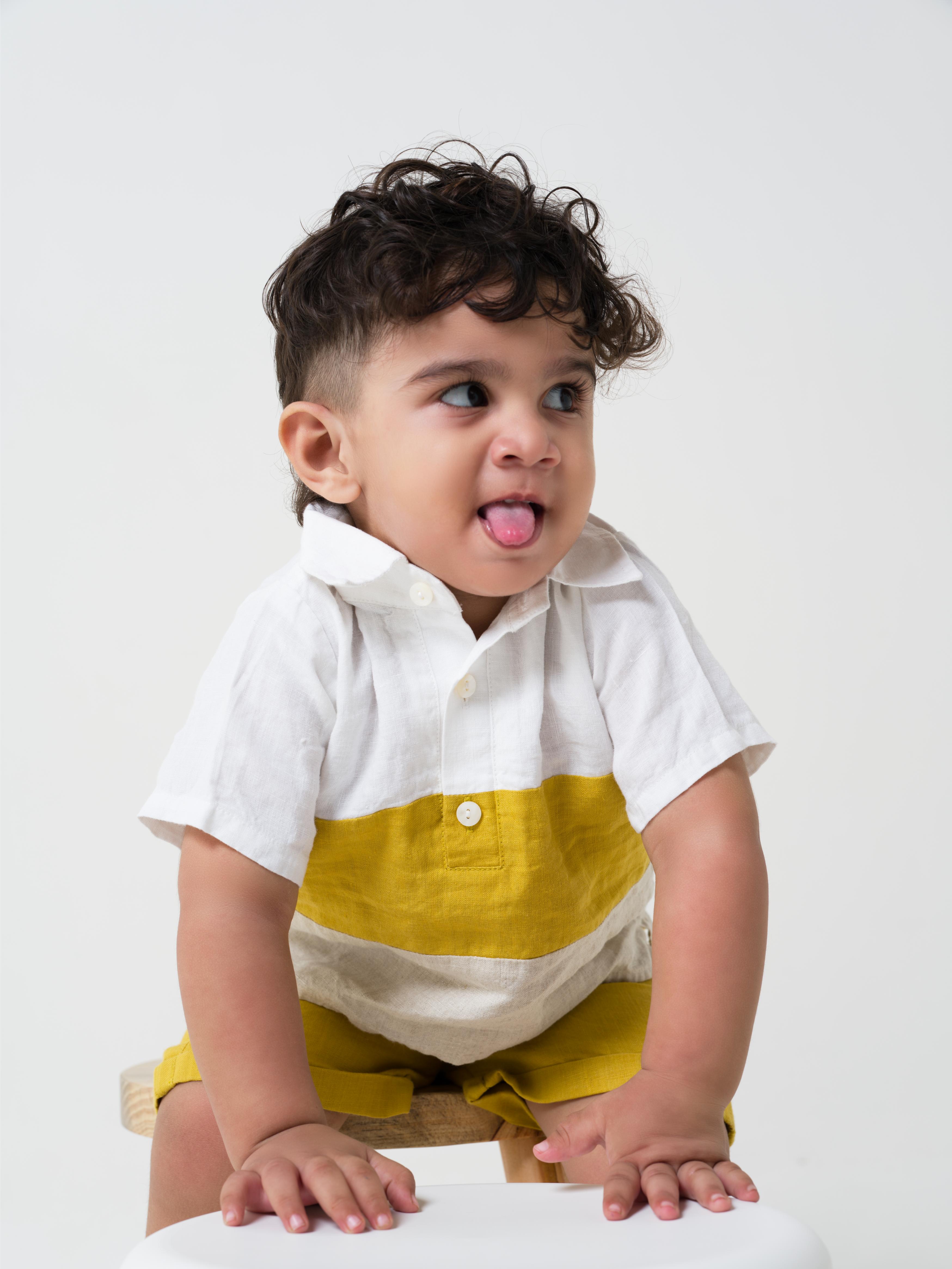 Polo Collar Shirt Set