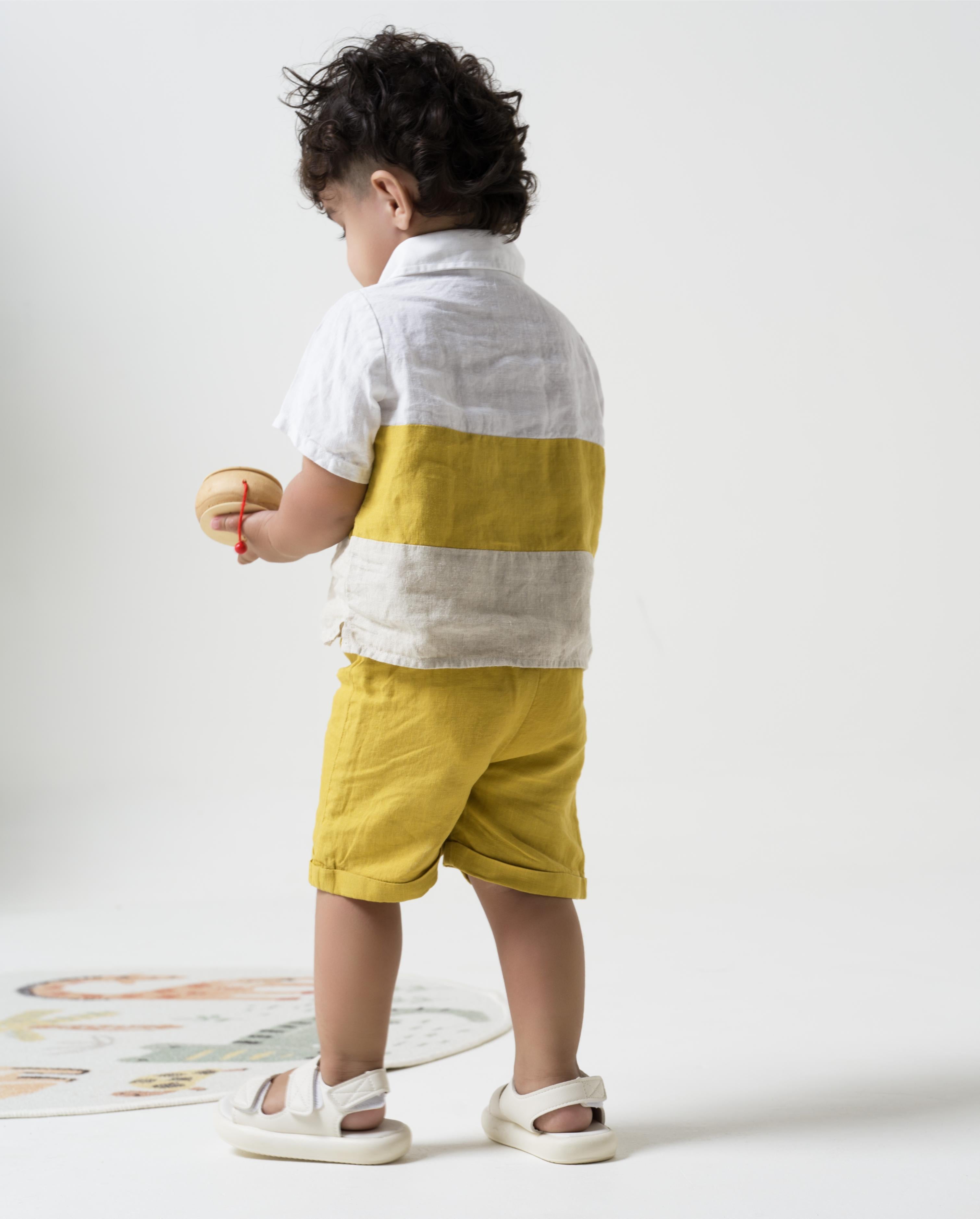 Polo Collar Shirt Set