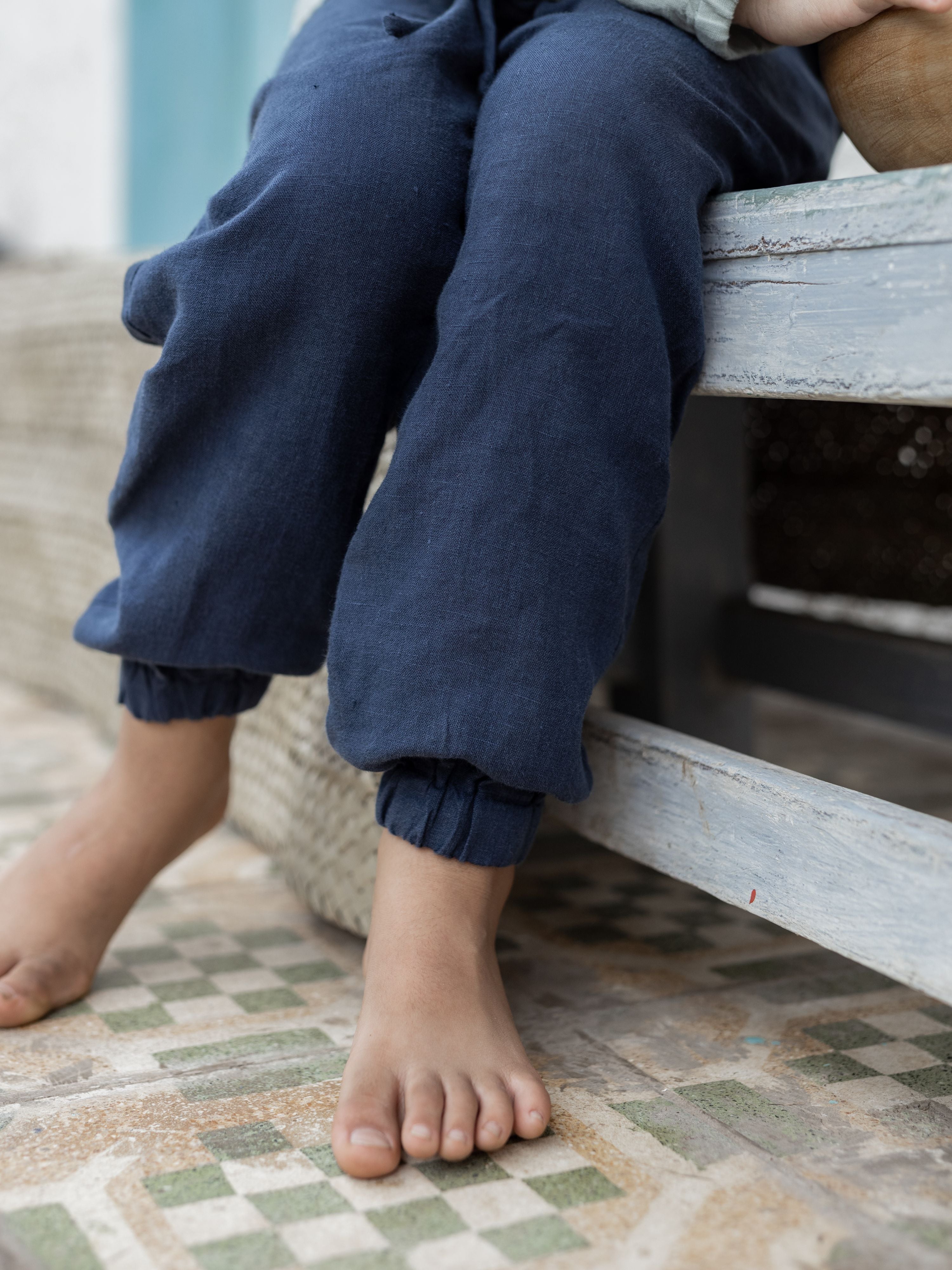 Linen Joggers For Him - Chi Linen