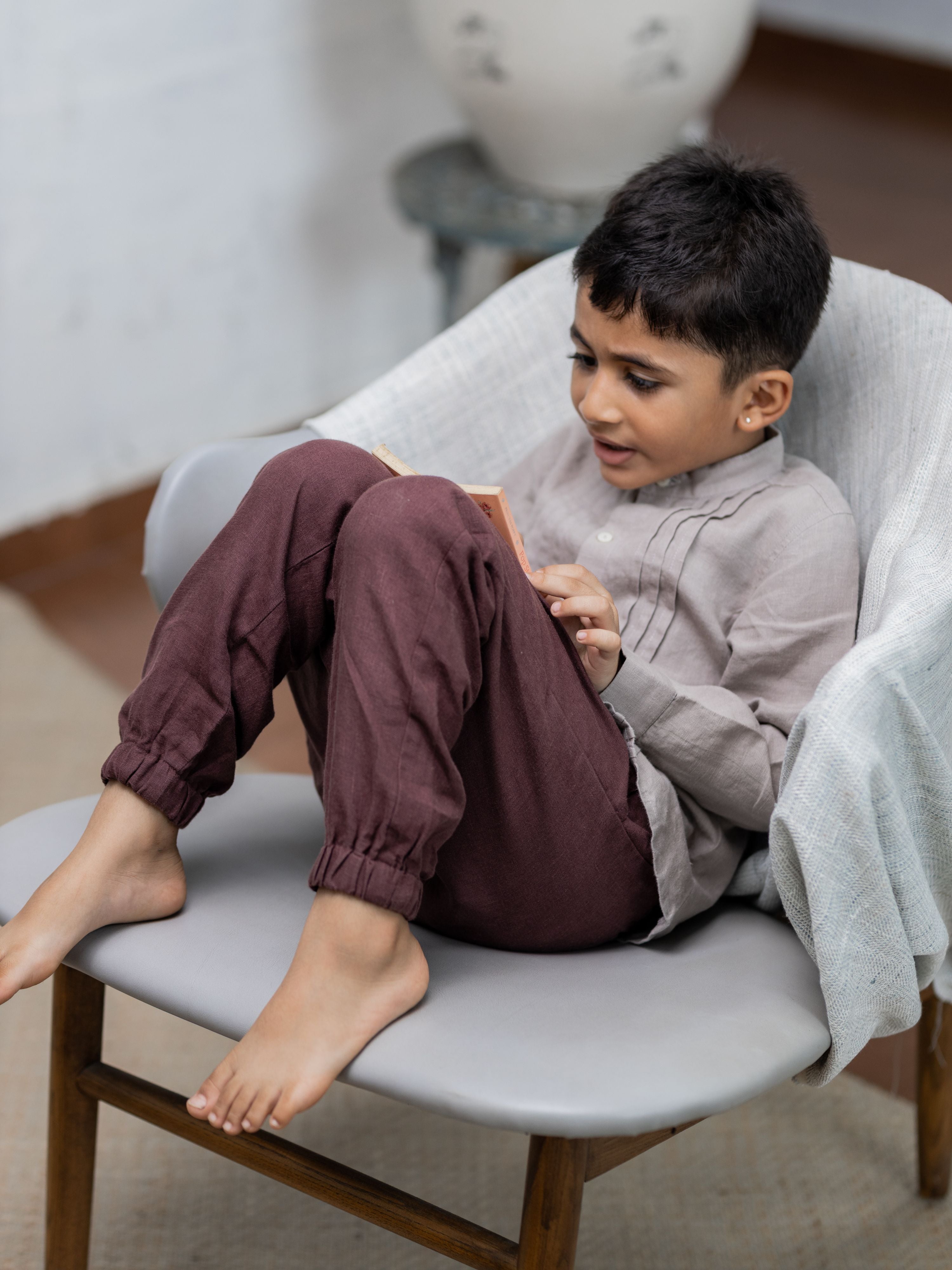 Linen Joggers For Him - Chi Linen