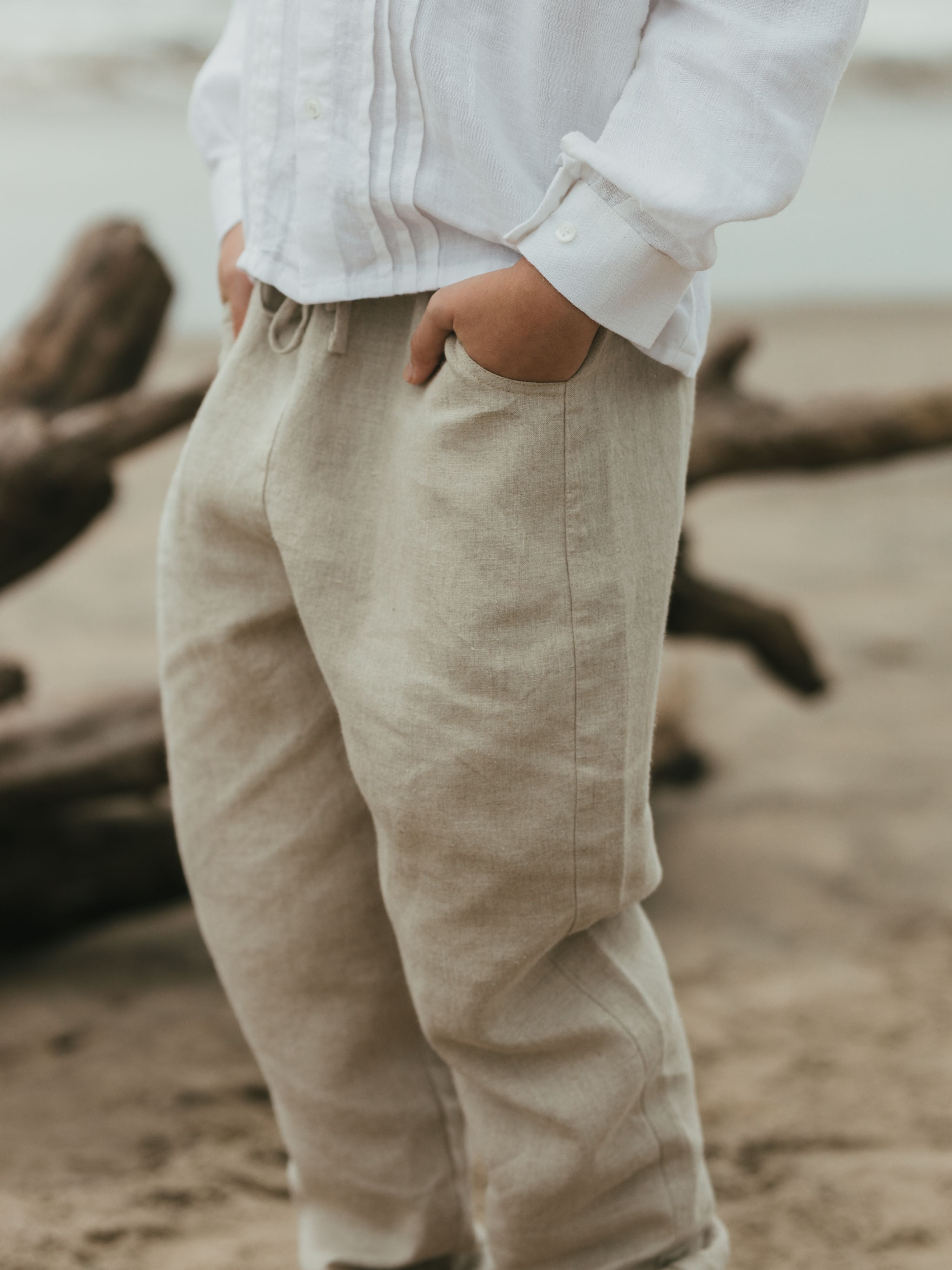 Linen Joggers For Him - Chi Linen
