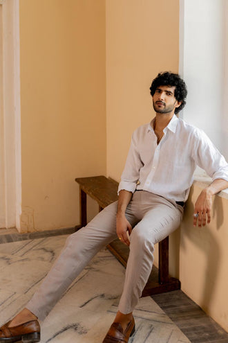 Linen Shirts for Men | Long Sleeve, White & Black Linen Shirts