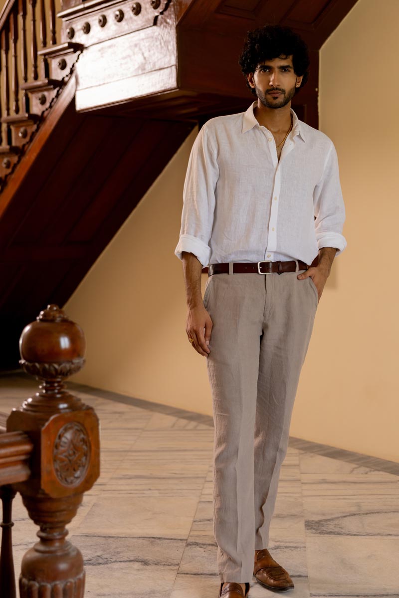 Almond Beige Trouser