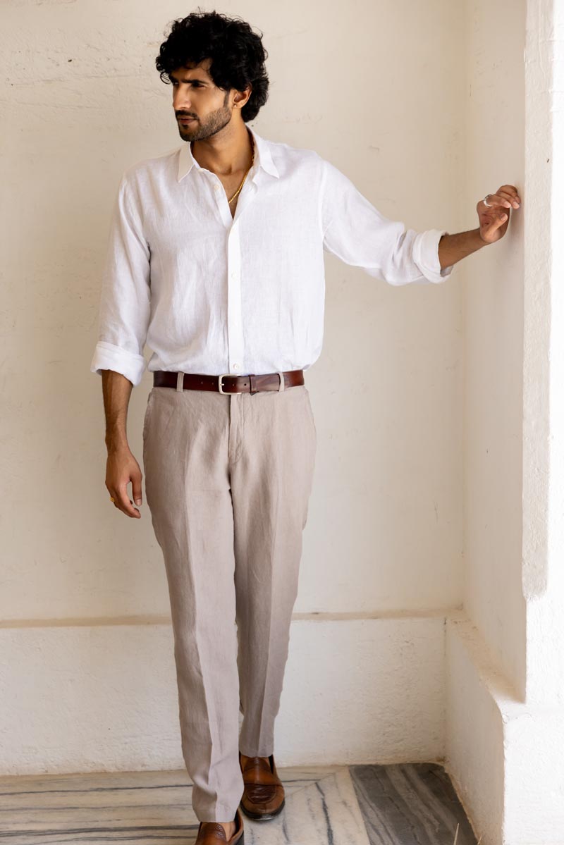 Almond Beige Trouser
