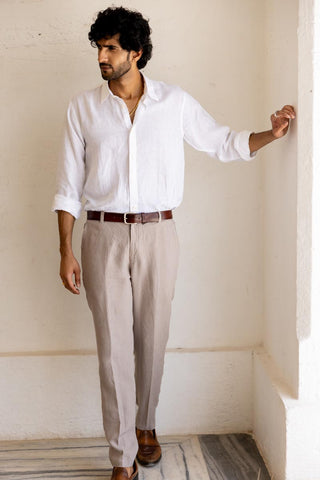 Almond Beige Trouser