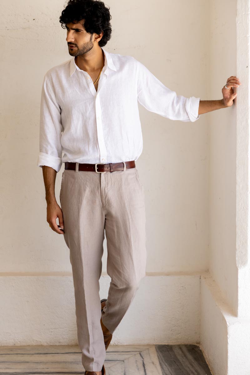 Almond Beige Trouser