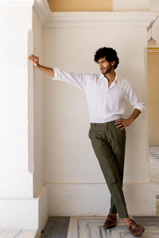 Crocodile Green Trouser