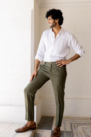 Crocodile Green Trouser