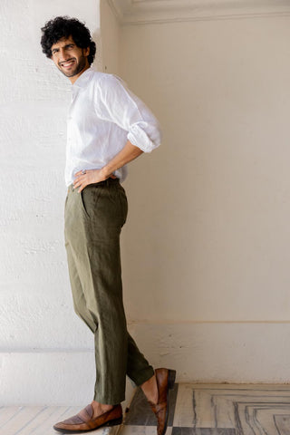 Crocodile Green Trouser