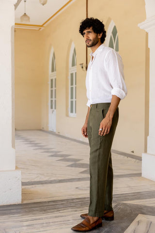Crocodile Green Trouser
