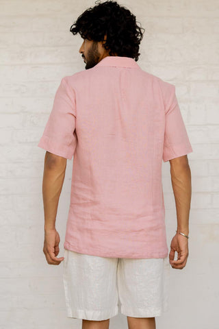 Cuban Collar Rose Shirt