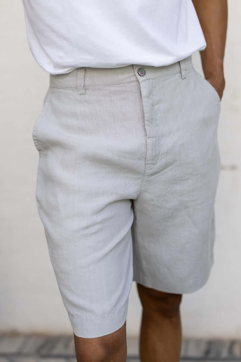 Light Cloud Grey Shorts worn by a person against a neutral background