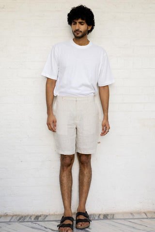 Faded Fine Stripe Shorts