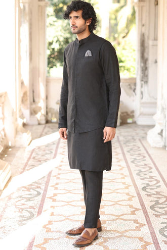 Linen Kurta Pajama with Jacket | Stylish Ethnic Wear Women
