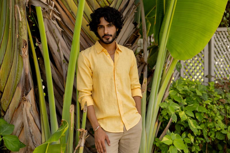 Classic Collar Sorbet Yellow Shirt
