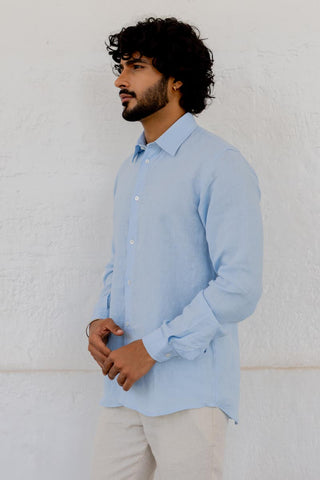 Classic Collar Sky Blue Shirt