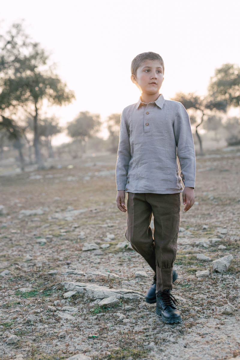 Front Dart Shirt - Chi Linen