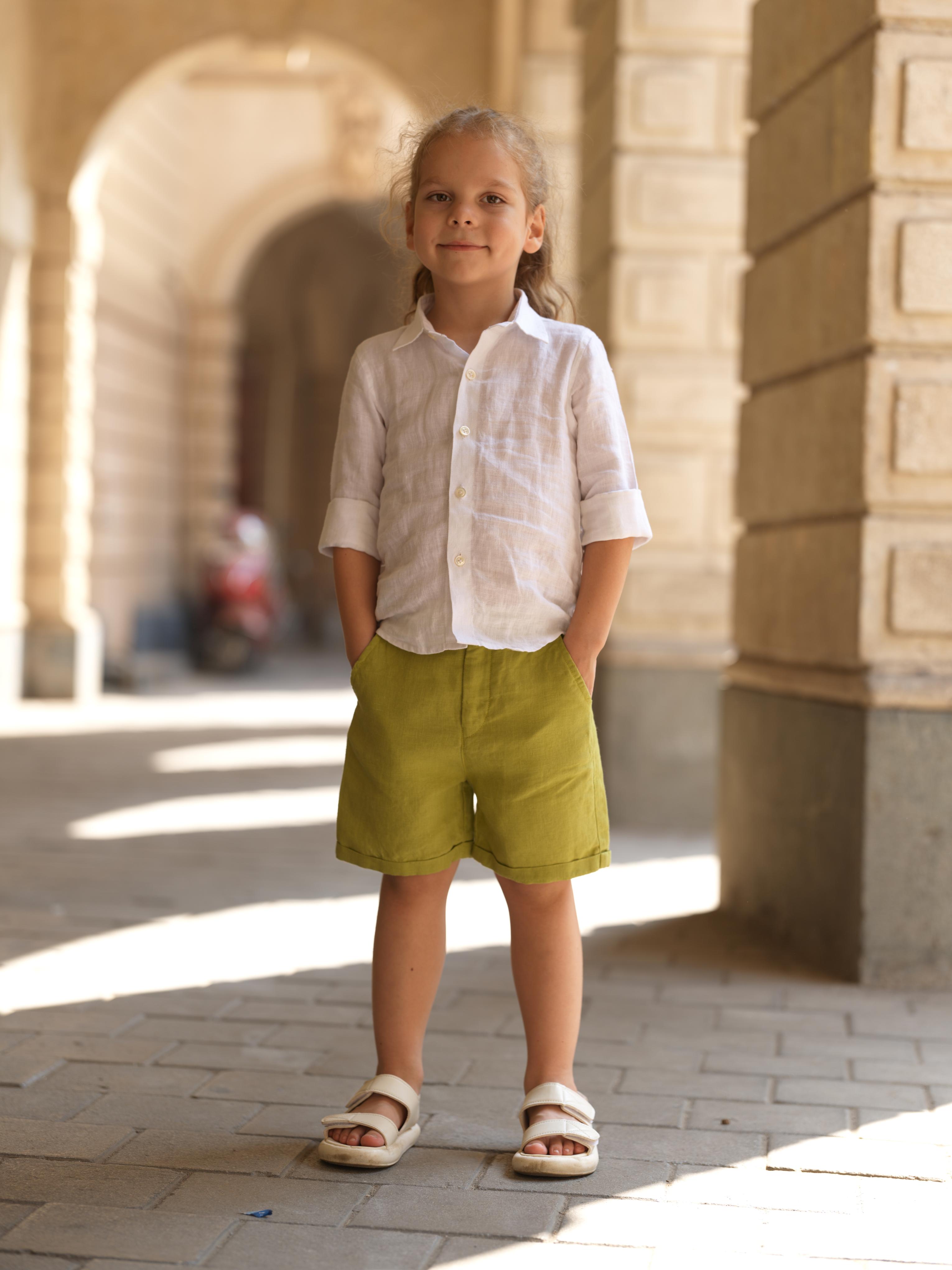 Boys Basic Shorts Kiwi Green