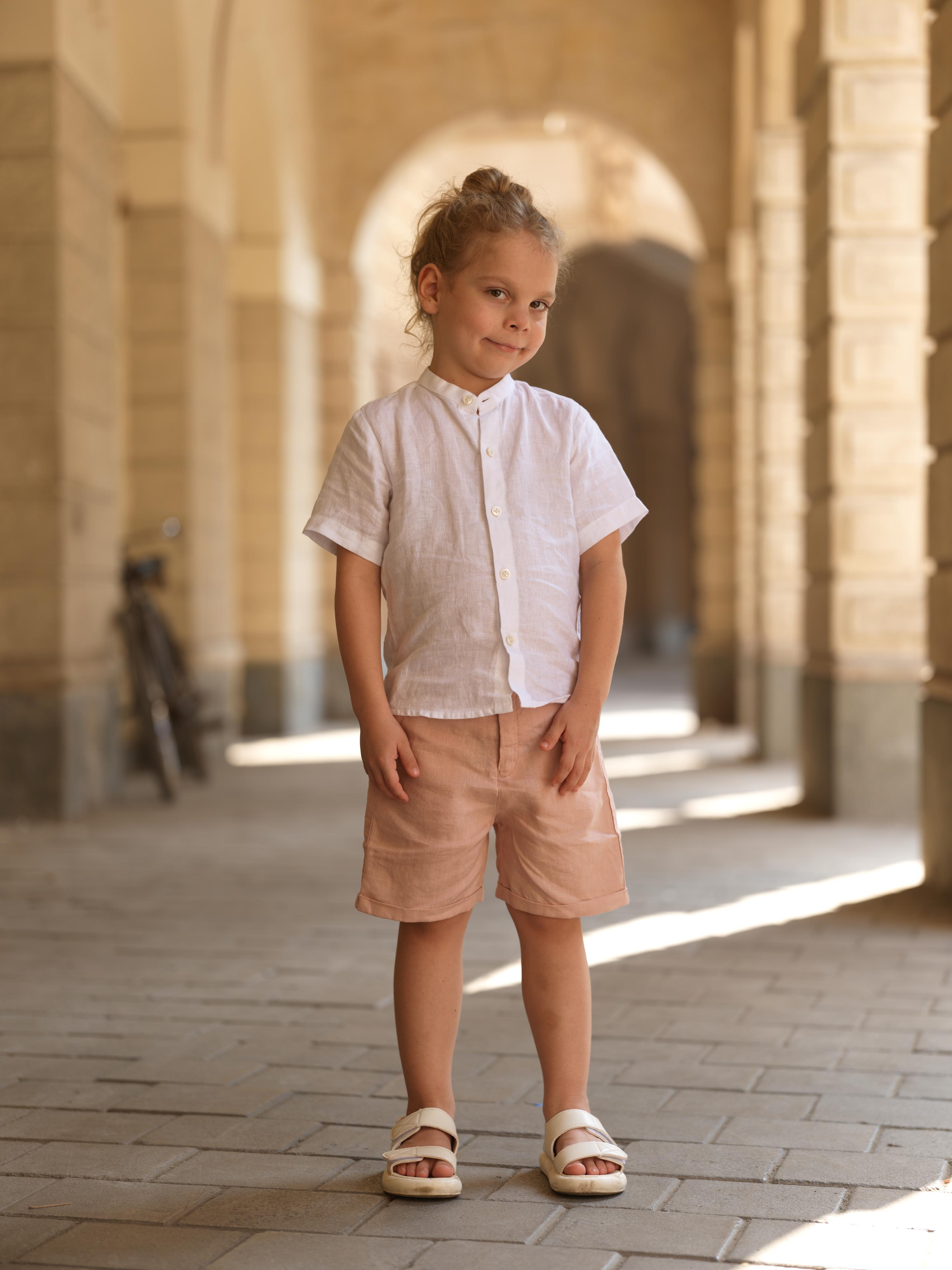 Boys Basic Shorts Flamingo