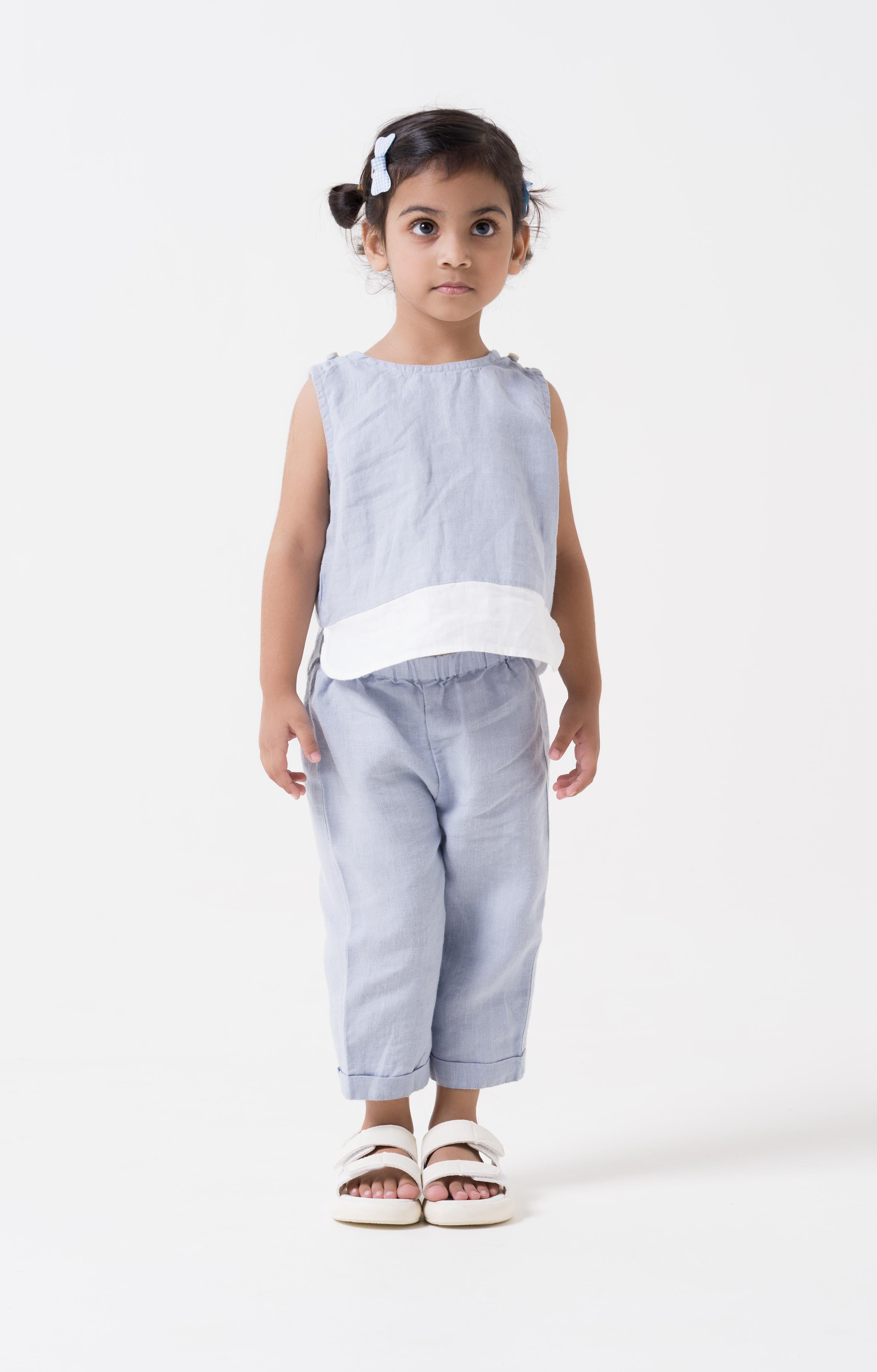 2 Colour Shirt & Trousers Set