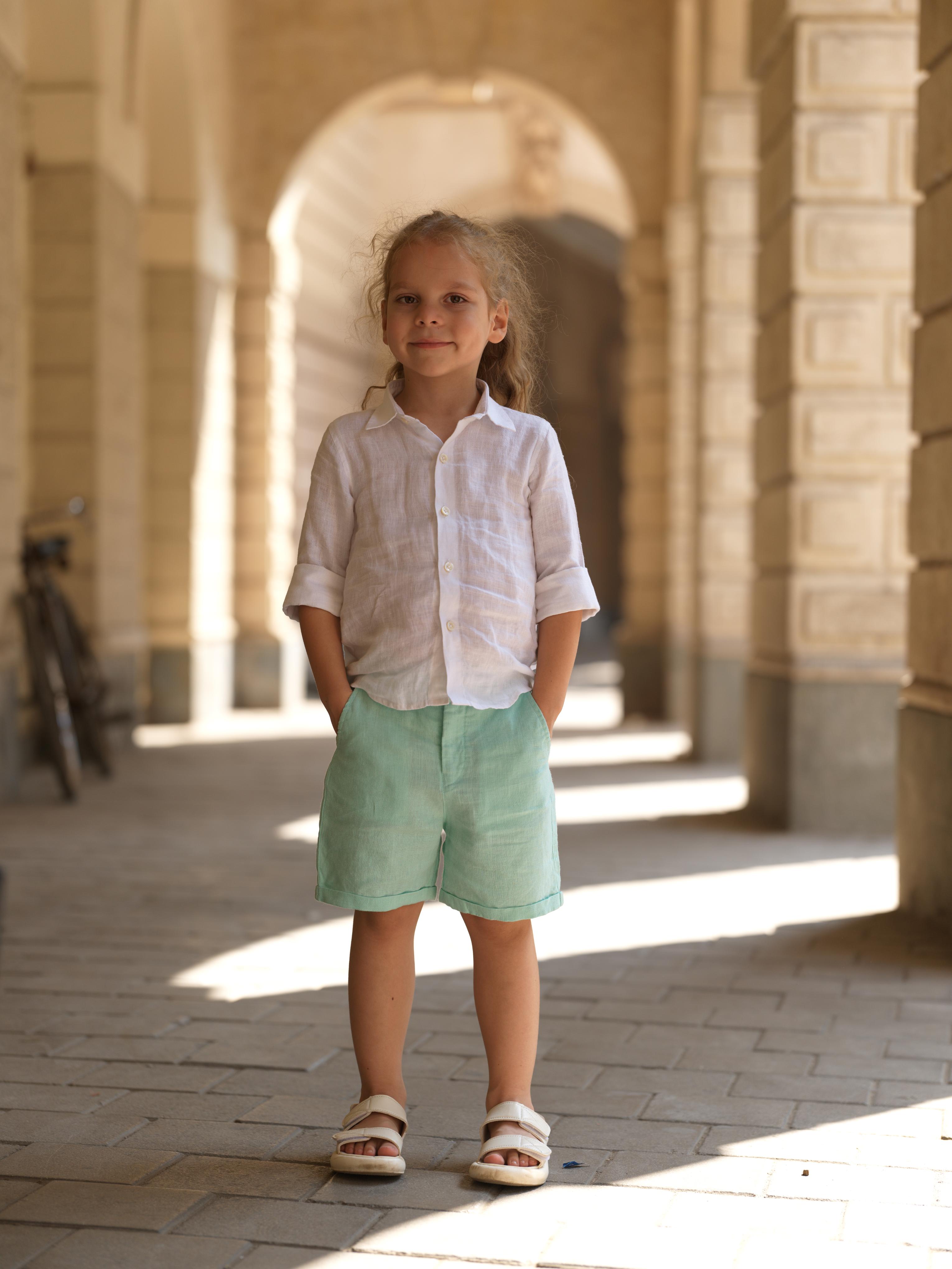 Boys Basic Shorts Celestial Green