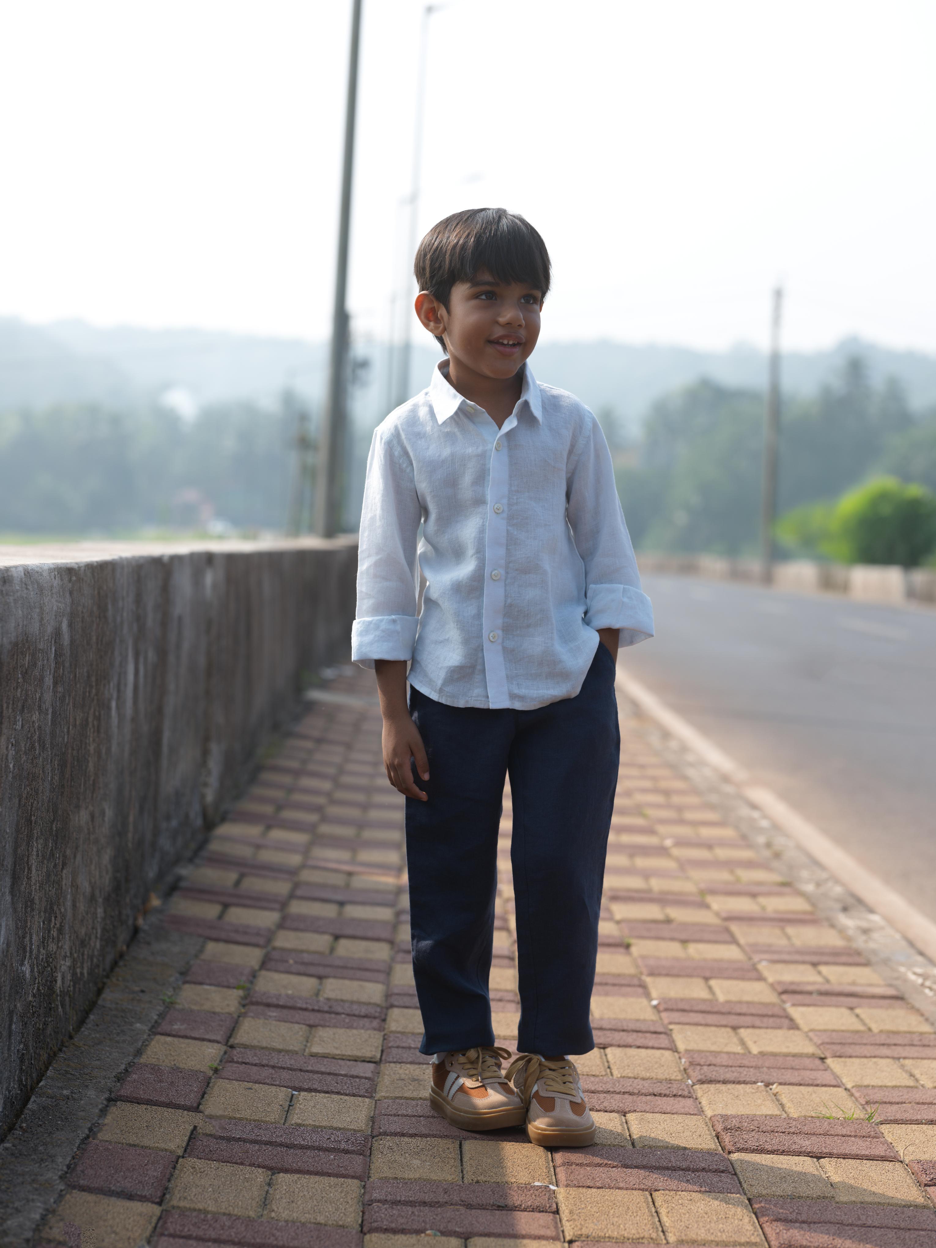Boys Trousers Navy Blue