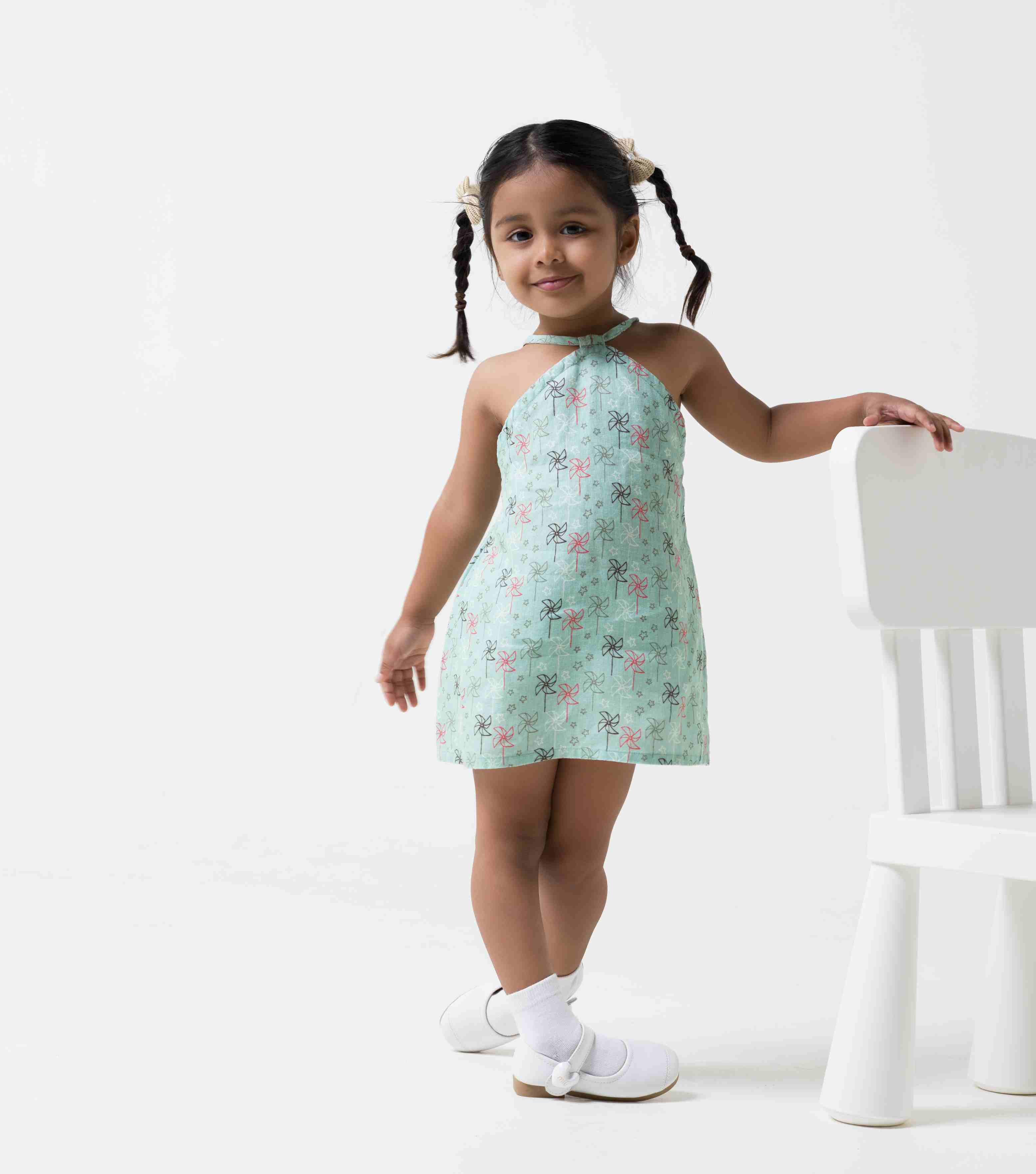 Printed Halterneck Dress