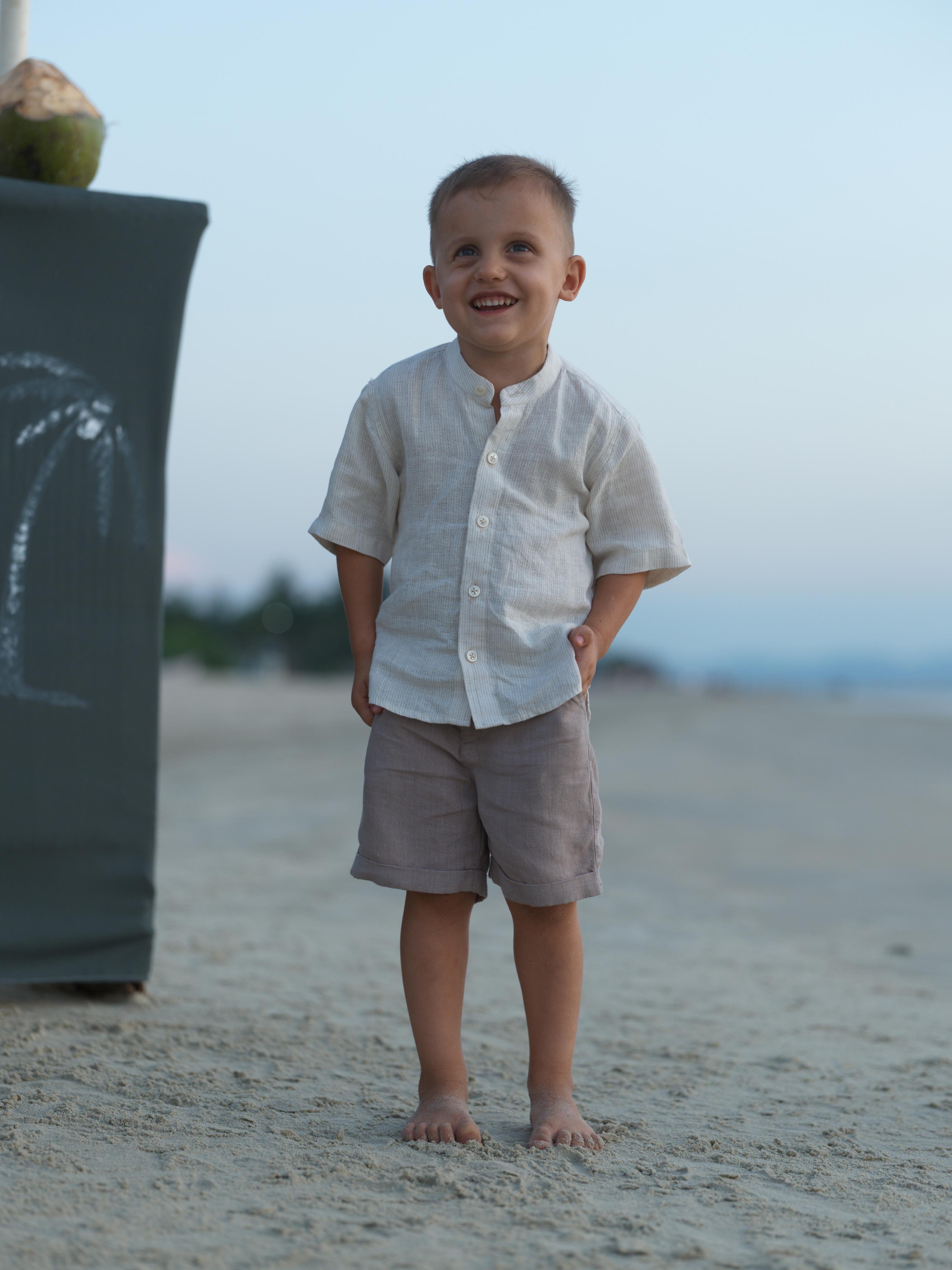 Boys Basic Shorts Almond Beige