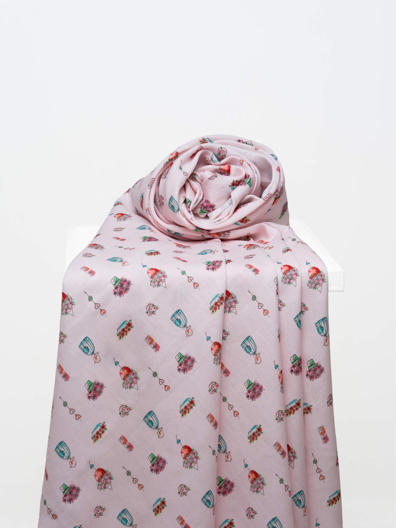 Flower Pot Printed - 44 lea x 44 lea count