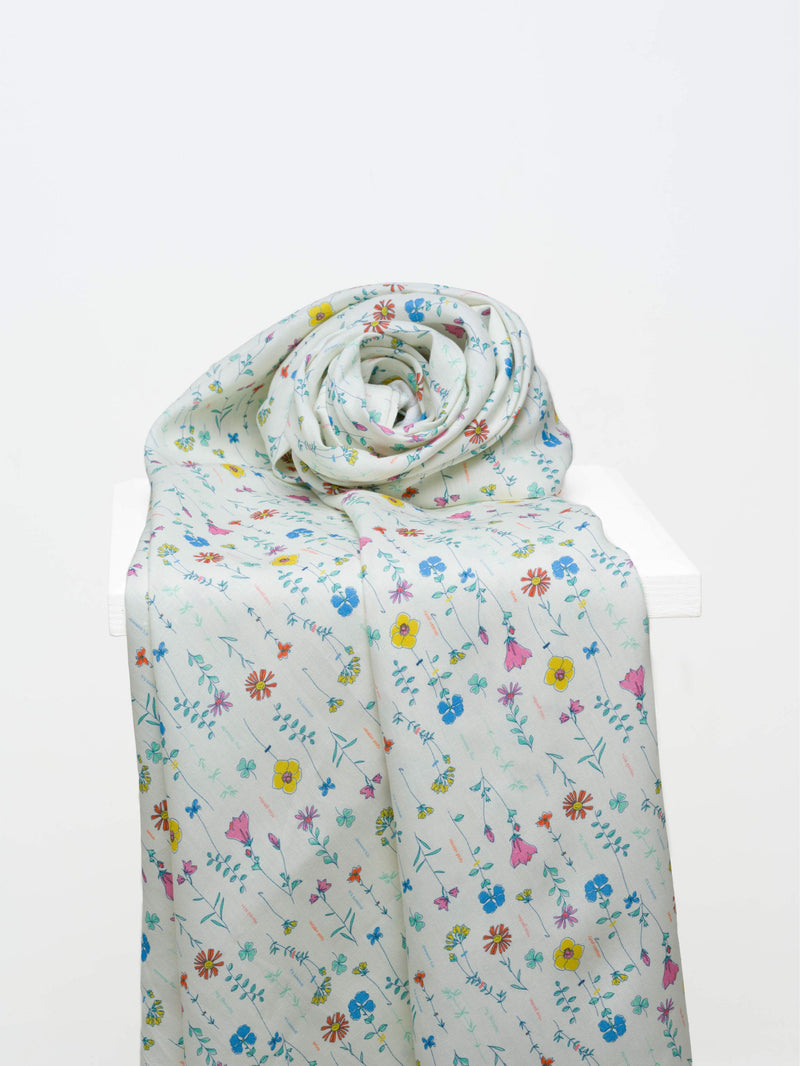 Flowers Printed - 44 lea x 44 lea count