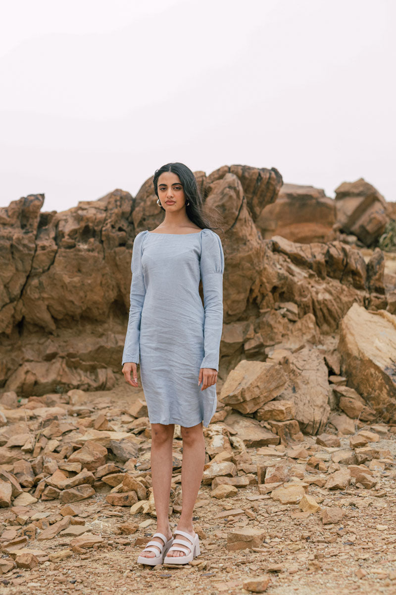 Princess sleeve Dress - Chi Linen