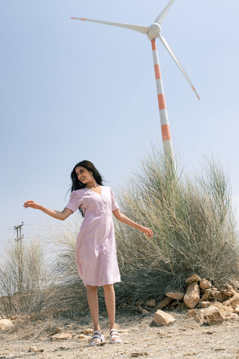 Wrap around dress - Chi Linen