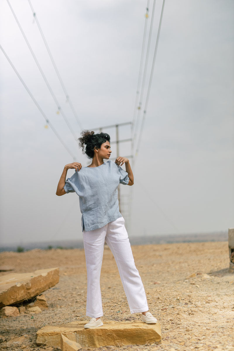 Drop shoulder top - Chi Linen